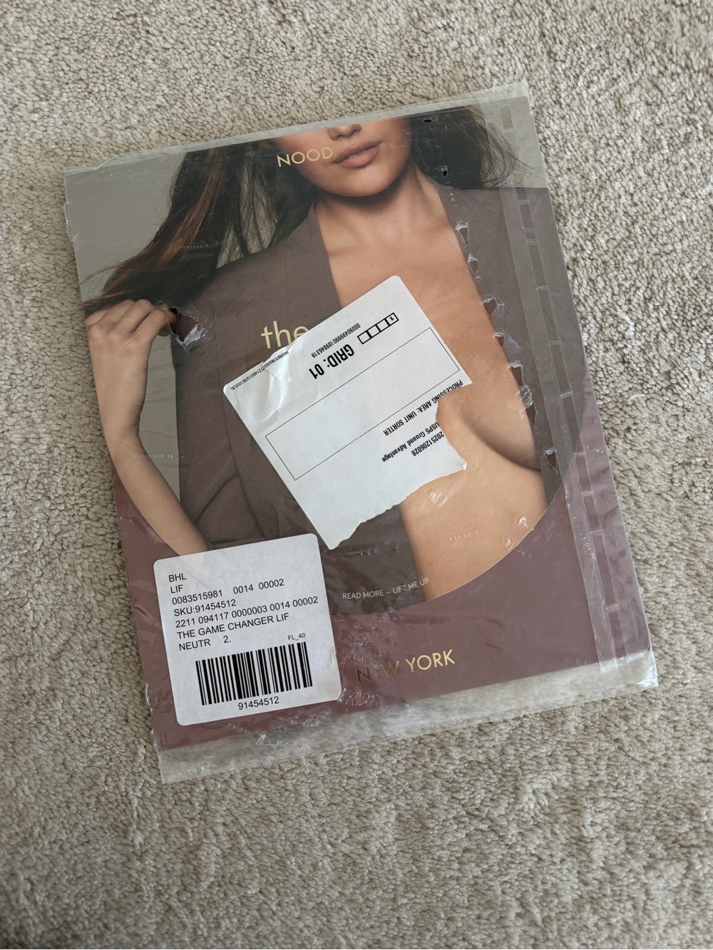 NOOD Adhesive Lift Silicone Bra - Beige NWT
